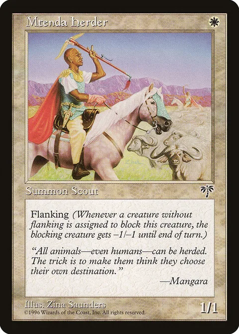 Mtenda Herder, card 29 from Mirage