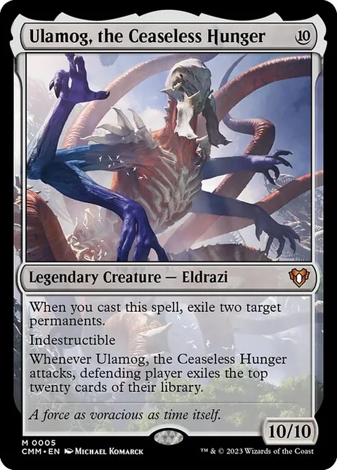 Ulamog, the Ceaseless Hunger, carte 5 de Commander Masters