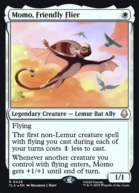 Momo, Friendly Flier, carte 29s de Avatar: The Last Airbender Promos