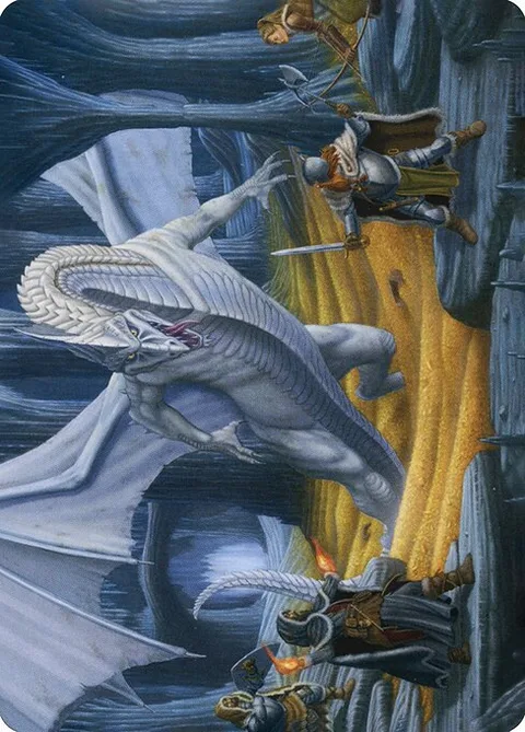 Cave of the Frost Dragon // Cave of the Frost Dragon, card 46 from Adventures in the Forgotten Realms Art Series