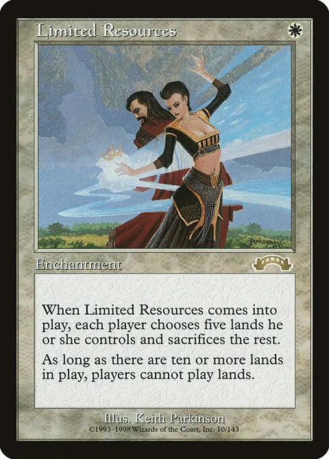 Limited Resources, card 10 from Exodus