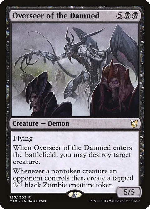 Overseer of the Damned, card 125 from Commander 2019