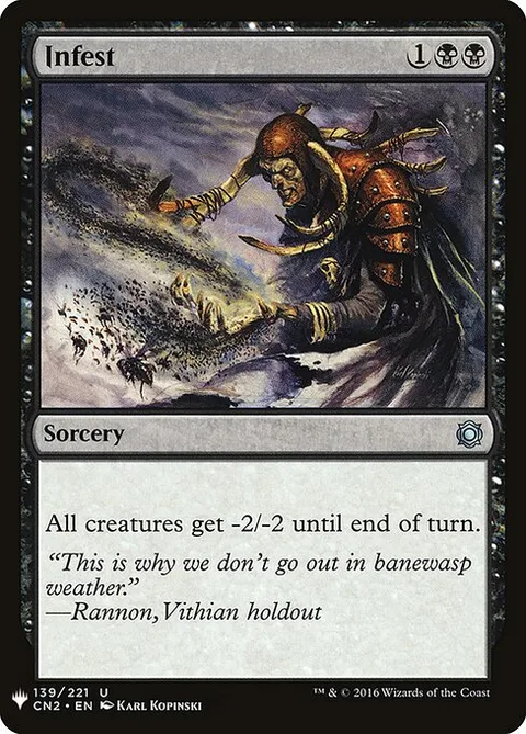 Infest, card CN2-139 from The List