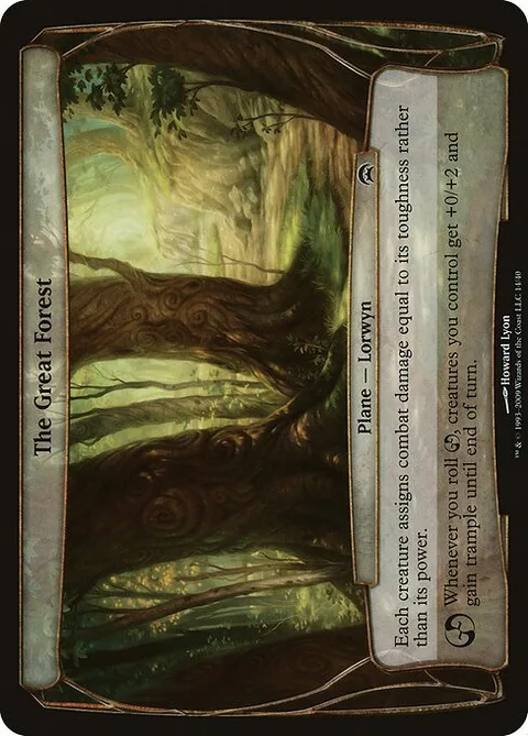 The Great Forest, card 14 from Planechase Planes