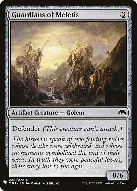 Guardians of Meletis, card ORI-228 from The List