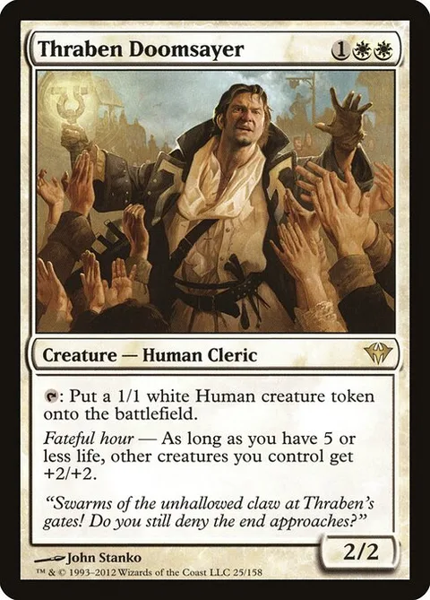 Thraben Doomsayer, carte 25 de Dark Ascension