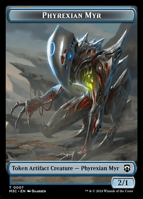 Phyrexian Myr, card 7 from Modern Horizons 3 Commander Tokens
