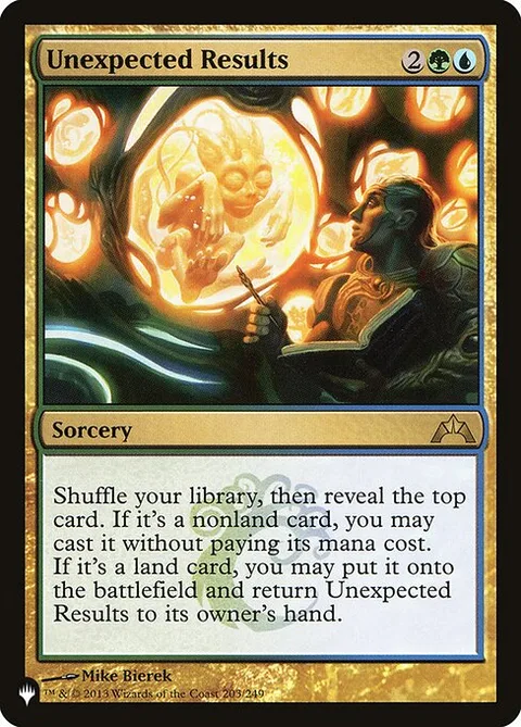 Unexpected Results, card GTC-203 from The List