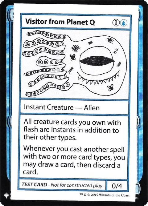 Visitor from Planet Q, card 33 from Mystery Booster Playtest Cards 2019