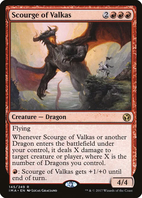 Scourge of Valkas, carte 145 de Iconic Masters