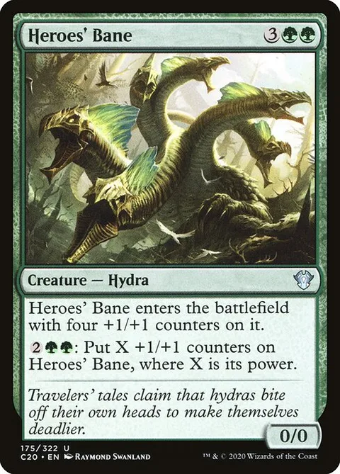 Heroes' Bane, card 175 from Commander 2020
