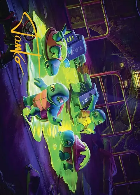 The Ooze // The Ooze, card 18 from Teenage Mutant Ninja Turtles Art Series