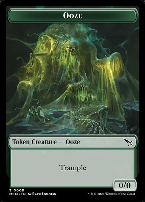 Ooze, card 8 from Murders at Karlov Manor Tokens