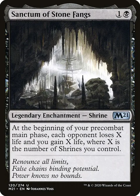 Sanctum of Stone Fangs, carte 120 de Core Set 2021