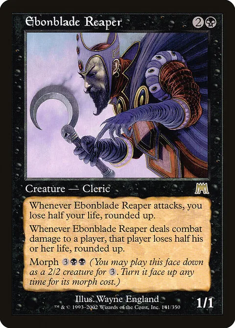 Ebonblade Reaper, card 141 from Onslaught