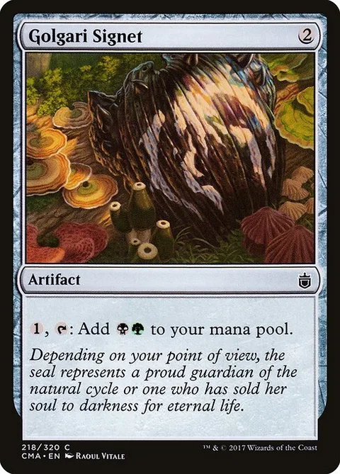 Golgari Signet, carte 218 de Commander Anthology