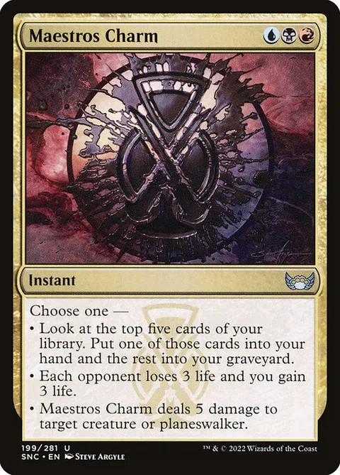 Maestros Charm, card 199 from Streets of New Capenna