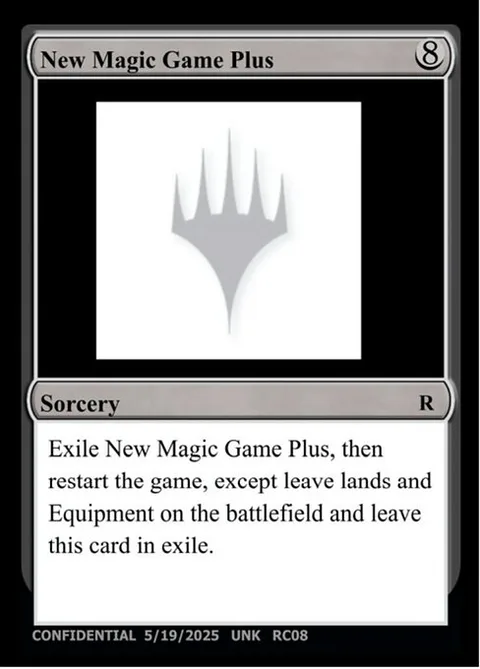 New Magic Game Plus, card RC08 from Unknown Event