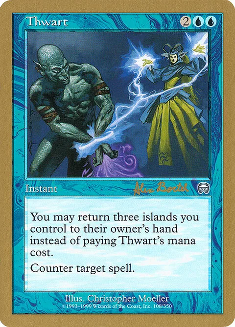 Thwart, card ab108 from World Championship Decks 2001