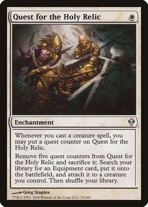 Quest for the Holy Relic, card 33 from Zendikar
