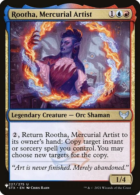 Rootha, Mercurial Artist, carte STX-227 de The List