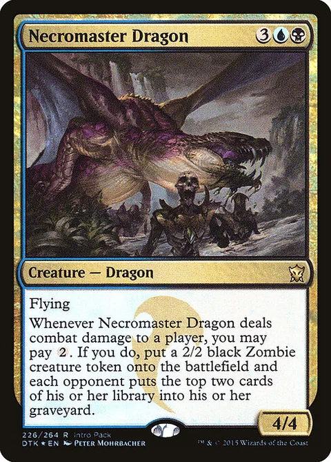Necromaster Dragon, carte 226 de Dragons of Tarkir Promos