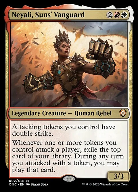 Neyali, Suns' Vanguard, carte 2 de Phyrexia: All Will Be One Commander