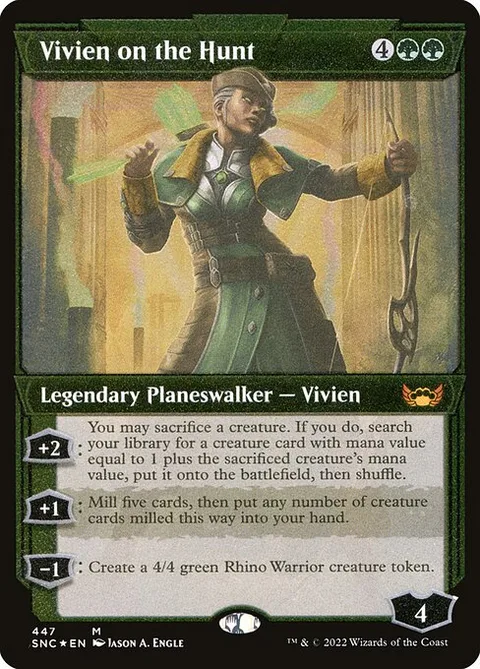 Vivien on the Hunt, carte 447 de Streets of New Capenna