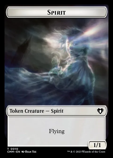 Spirit, card 10 from Commander Masters Tokens