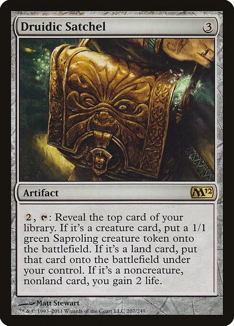 Druidic Satchel, card 207 from Magic 2012