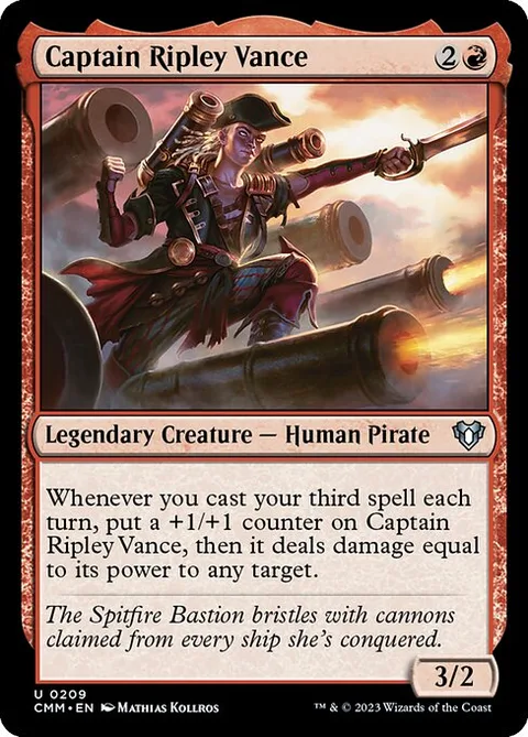 Captain Ripley Vance, card 209 from Commander Masters
