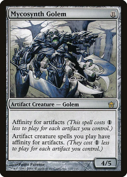 Mycosynth Golem, card 137 from Fifth Dawn