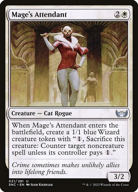 Mage's Attendant, card 21 from Streets of New Capenna