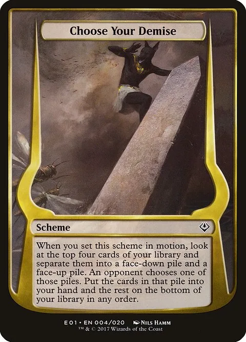 Choose Your Demise, card 4★ from Archenemy: Nicol Bolas Schemes