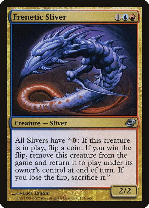 Frenetic Sliver, card 157 from Planar Chaos