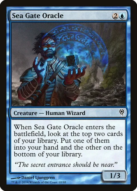 Sea Gate Oracle, card 10 from Duel Decks: Jace vs. Vraska