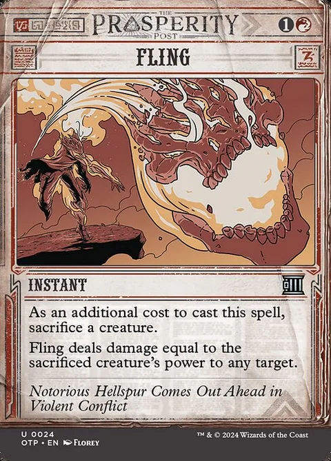 Fling, card 24 from Breaking News
