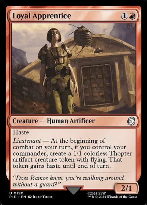 Loyal Apprentice, carte 190 de Fallout