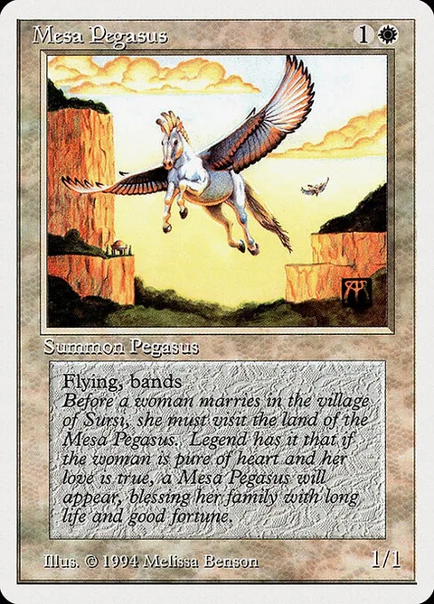 Mesa Pegasus, card 28 from Summer Magic / Edgar