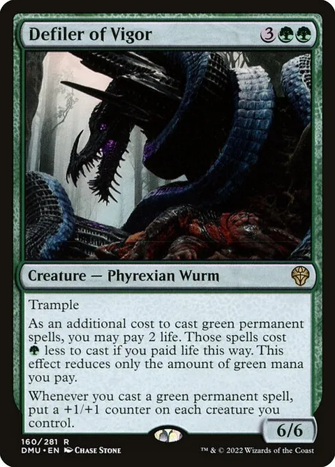 Defiler of Vigor, card 160 from Dominaria United