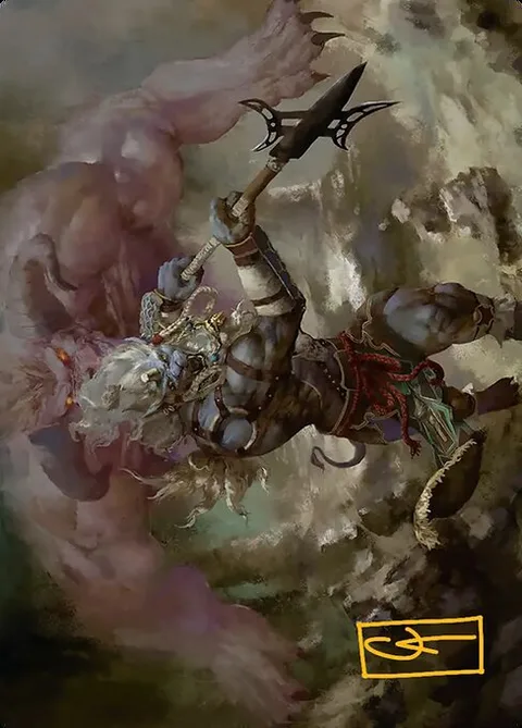 Kimahri, Valiant Guardian // Kimahri, Valiant Guardian, card 29 from Final Fantasy Art Series