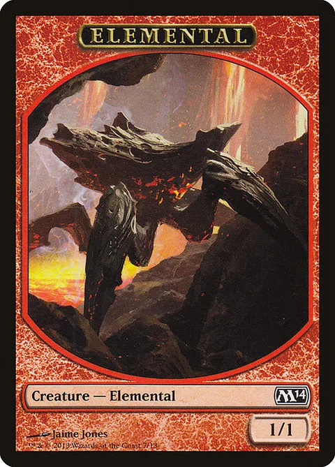 Elemental, card 7 from Magic 2014 Tokens