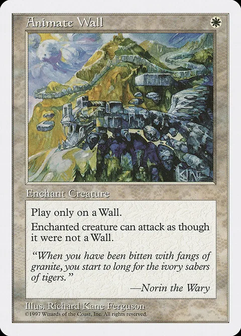 Animate Wall, card 5 from Fifth Edition
