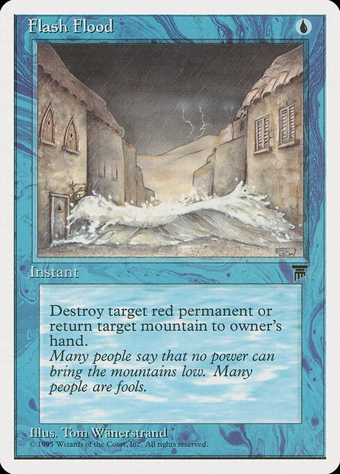 Flash Flood, card 21 from Chronicles