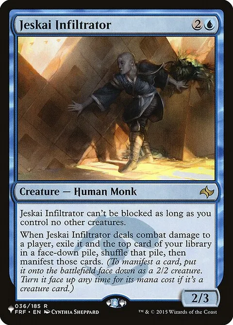 Jeskai Infiltrator, card FRF-36 from The List
