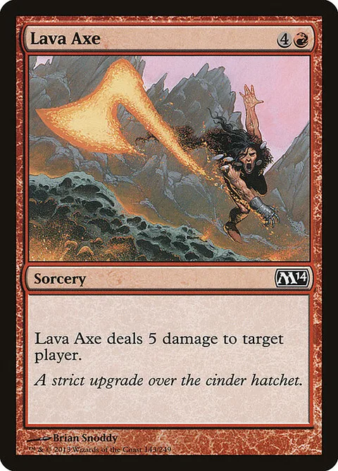 Lava Axe, card 143 from Magic 2014