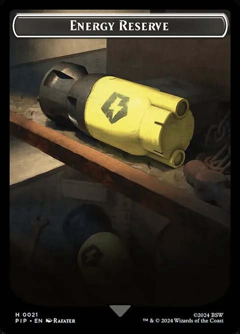 Energy Reserve, card 21 from Fallout Tokens