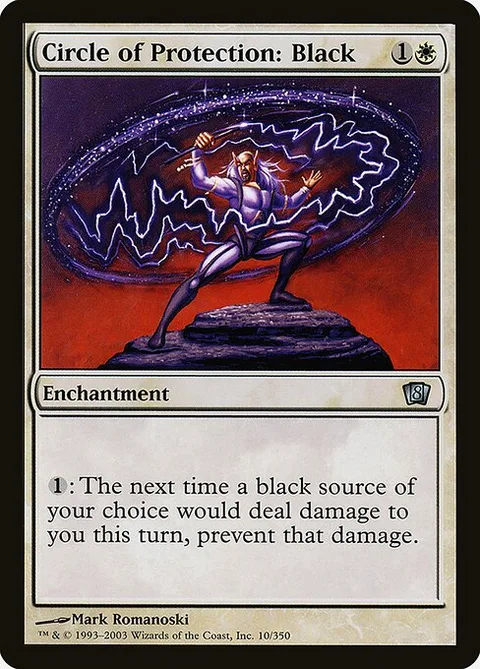 Circle of Protection: Black, carte 10★ de Eighth Edition