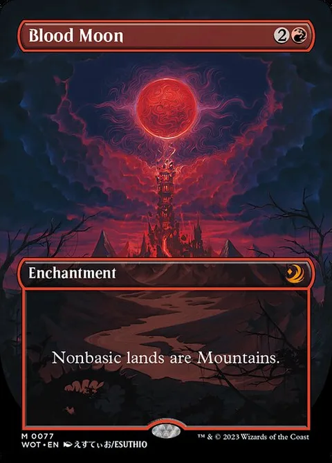 Blood Moon, card 77 from Wilds of Eldraine: Enchanting Tales