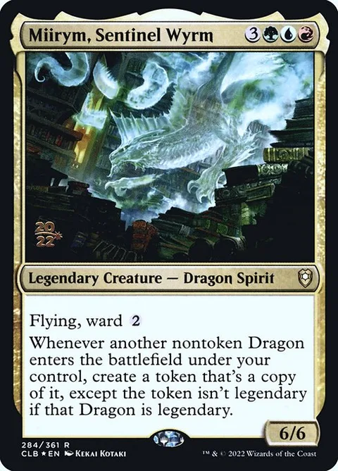 Miirym, Sentinel Wyrm, carte 284s de Battle for Baldur's Gate Promos